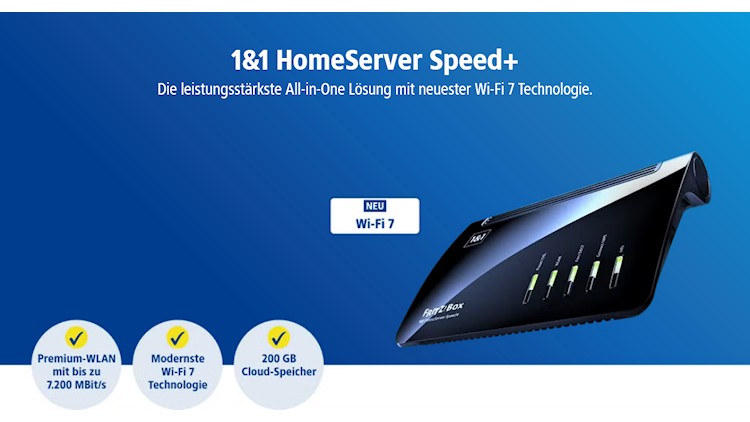 1&1 HomeServer Speed+ mit Wi-Fi 7