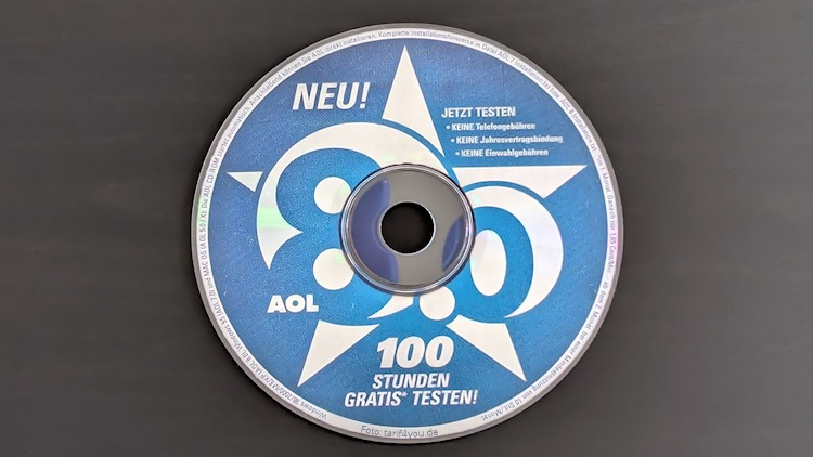 CD mit AOL Zugangssoftware