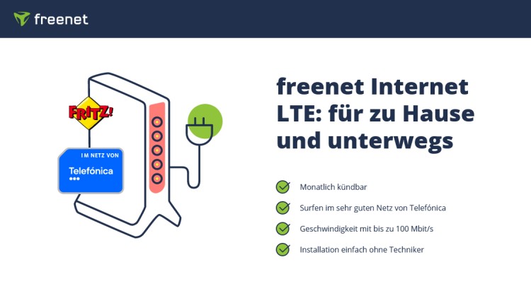 freenet Internet Tarif (Screenshot: www.freenet-internet.de) freenet Internet Tarif