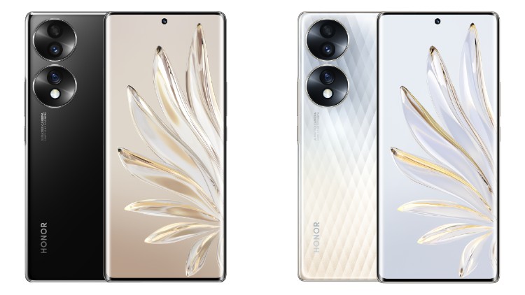 Honor 70 in Black und Silver