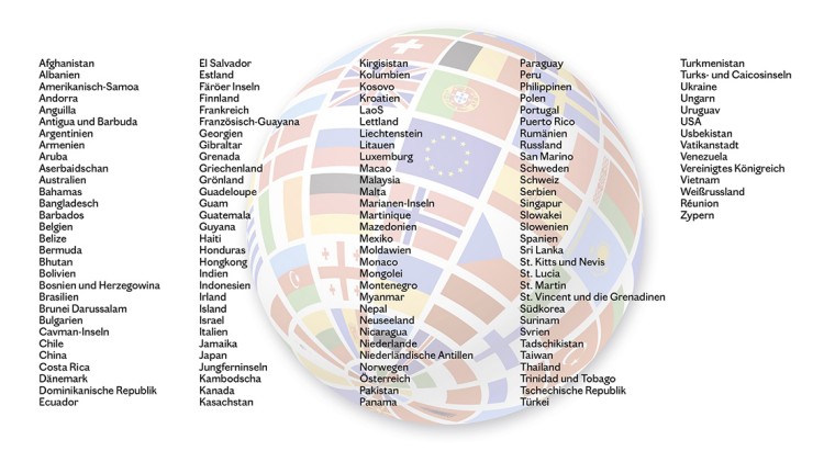 Lebara International Flat - Länder