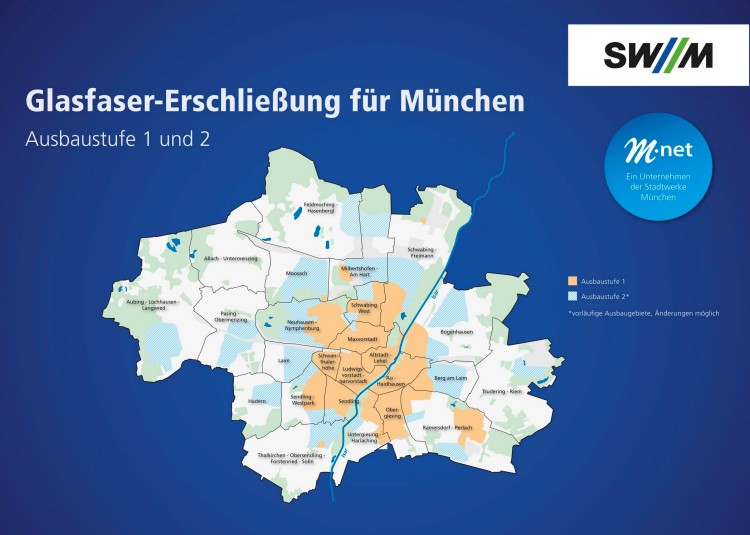 Glasfaser-Erschließung in München
