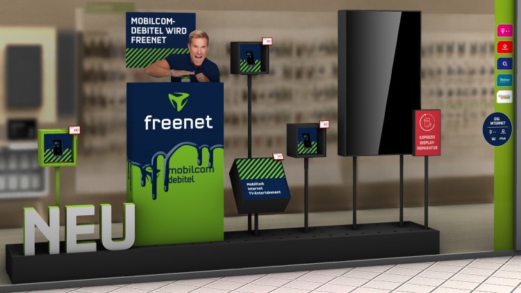Aus mobilcom-debitel wird freenet (Bild: freenet, Ausschnitt) Aus mobilcom-debitel wird freenet