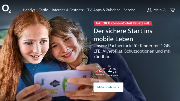 O2 Free Starter Flex Tarif für Kinder