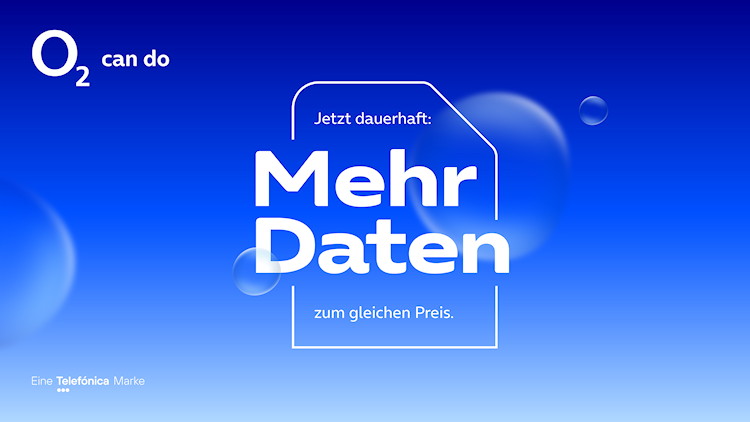 O2 erhöht das Datenvolumen für alle Prepaidkunden