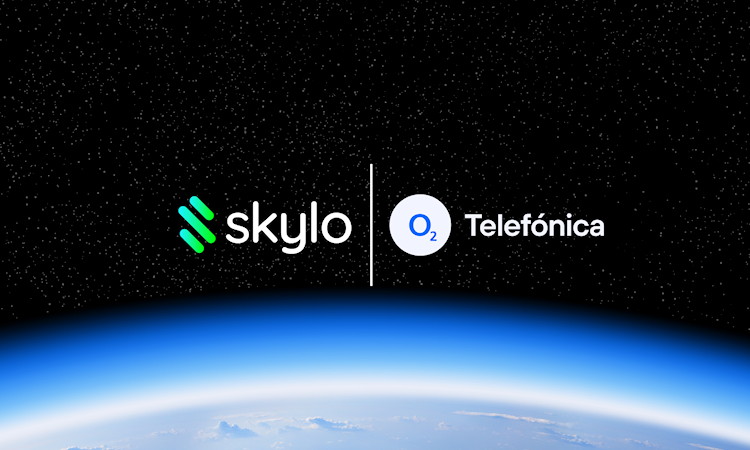 O2 Telefónica und Skylo Technologies Logos