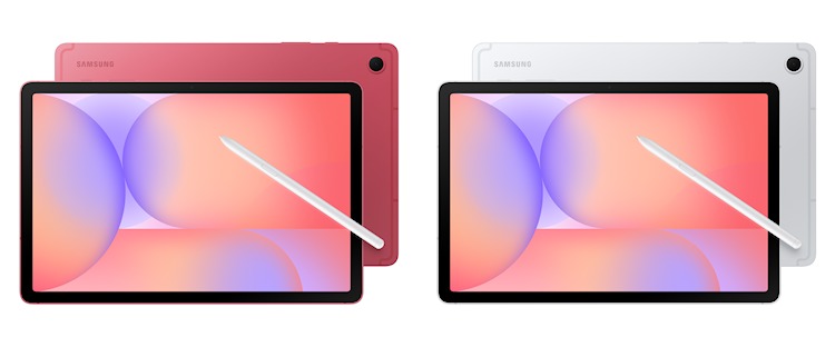 Samsung Galaxy Tab S10 Lite in Silver und Coralred