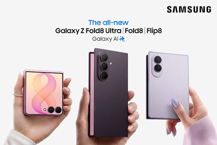 Samsung Galaxy Z Fold8 Ultra, Fold8 und Flip8 (Bild: Samsung) Samsung Galaxy Z Fold8 Ultra, Fold8 und Flip8