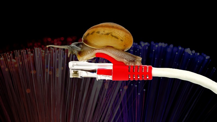Langsame Internetanschlüsse