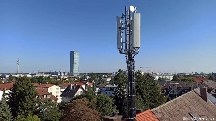 5G Antenne von O2 Telefónica in München
