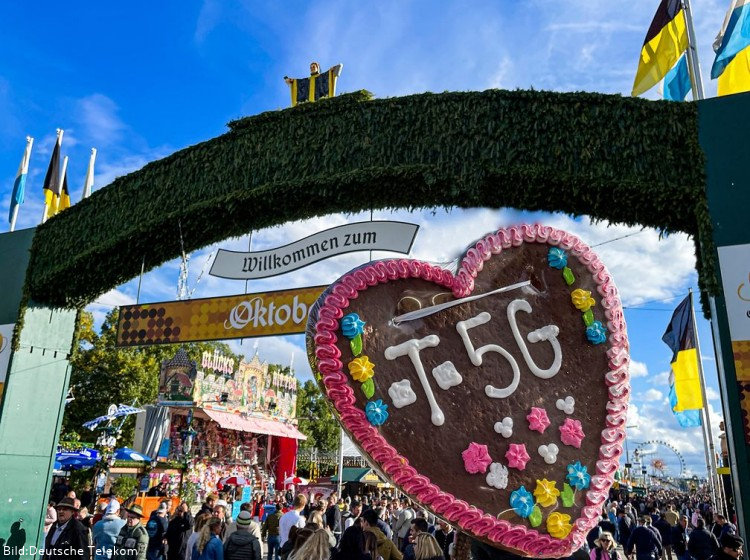 Telekom: Neuer Datenrekord auf der Wiesn mit 5G-Netz