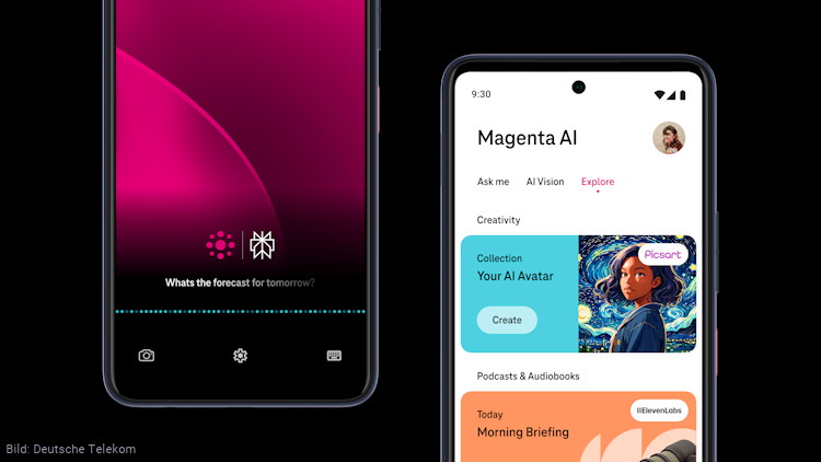Das KI-Phone der Telekom und Magenta AI (Bild: Deutsche Telekom) Telekom: Das KI-Phone und Magenta AI