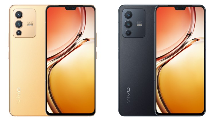 vivo V23 5G in Gold und Black