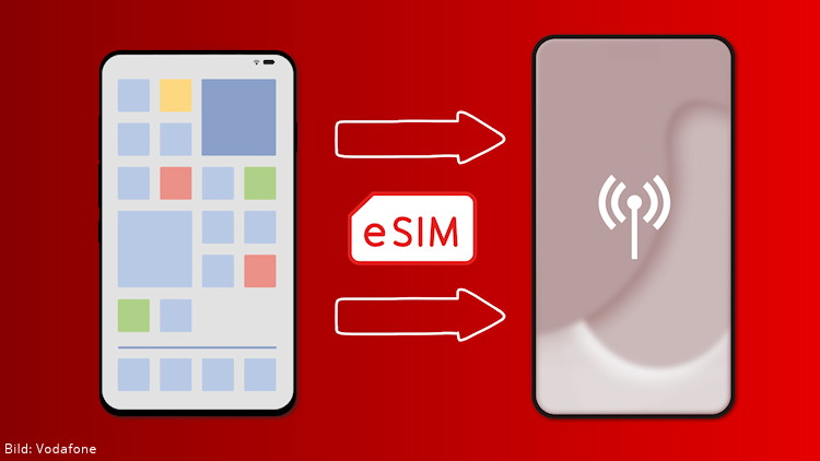 Vodafone macht die eSIM-Übertragung für Mobilfunk-Kunden einfacher