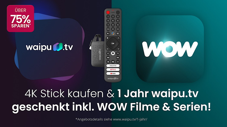 waipu.tv und WOW starten Weihnachtsaktion (Bild: waipu.tv) waipu.tv und WOW starten Weihnachtsaktion